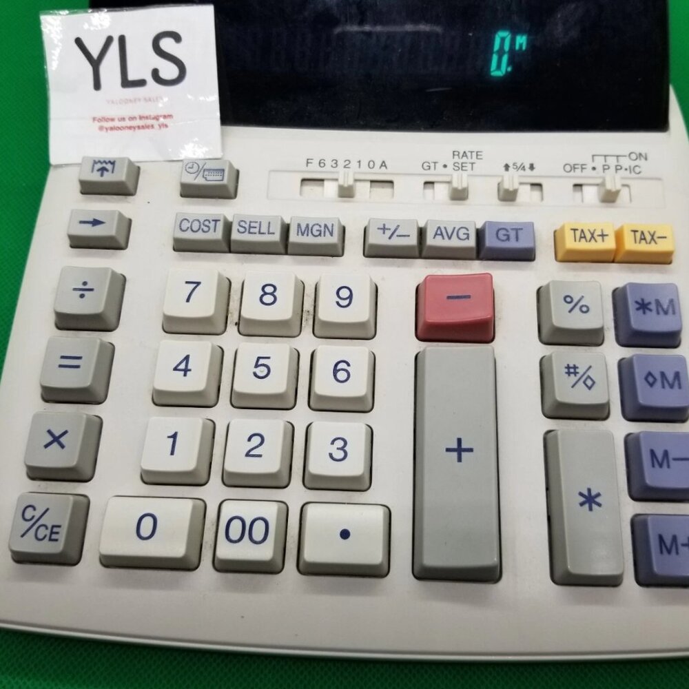 Sharp Desktop Calculator Tested Works EL-1801PIII 12-Digit 2-Color Printer - Picture 4 of 5